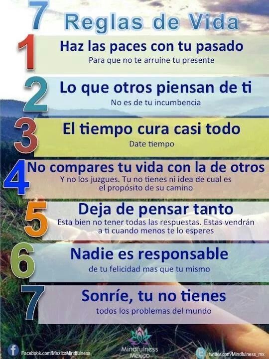 7 reglas de vida